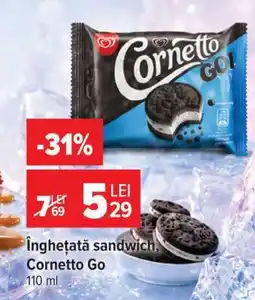 Carrefour Înghețată sandwich, Cornetto Go Ofertă