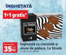 Carrefour Înghețată cu ciocolată și alune de pădure La Strada Ofertă
