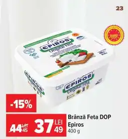 Carrefour Brânză Feta DOP Epiros Ofertă