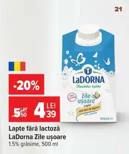 Carrefour Lapte fără lactoză LaDorna Zile ușoare Ofertă