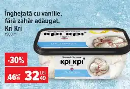 Carrefour Înghețată cu vanilie, fără zahăr adăugat, Kri Kri Ofertă
