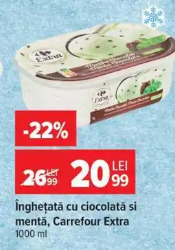 Carrefour Înghețată cu ciocolată și mentă, Carrefour Extra Ofertă