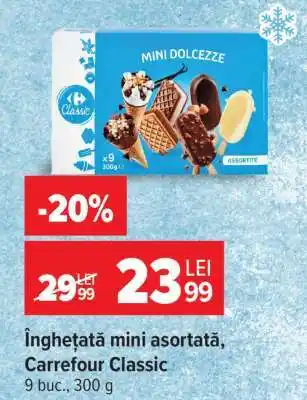 Carrefour Înghețată mini asortată Carrefour Classic Ofertă
