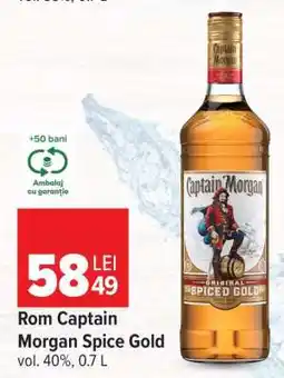Carrefour Rom Captain Morgan Spice Gold Ofertă