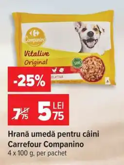Carrefour Hrană umedă pentru câini Carrefour Companino Ofertă