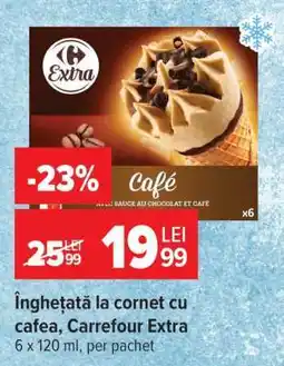 Carrefour Înghețată la cornet cu cafea, Carrefour Extra Ofertă