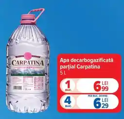 Carrefour Apa decarbogazificată parțial Carpatina 5L Ofertă