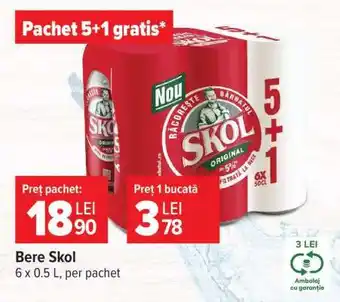 Carrefour Bere Skol Ofertă
