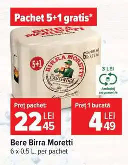 Carrefour Bere Birra Moretti Ofertă