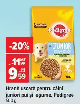 Carrefour Hrană uscată pentru câini juniori pui și legume, Pedigree Ofertă