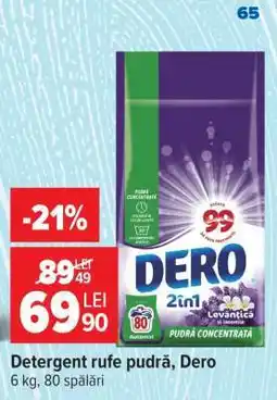 Carrefour Detergent rufe pudră, Dero Ofertă
