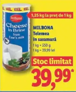 Lidl Milbona Telemea în saramură Ofertă