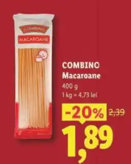 Lidl COMBINO Macaroane Ofertă
