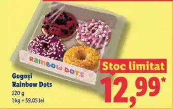 Lidl Gogoși Rainbow Dots Ofertă