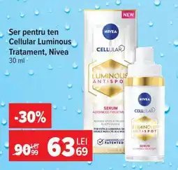Carrefour Ser pentru ten Cellular Luminous Tratament, Nivea Ofertă