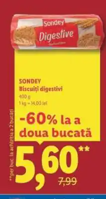 Lidl Sondey Biscuiți digestivi Ofertă