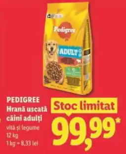 Lidl PEDIGREE Hrană uscată câini adulți Ofertă