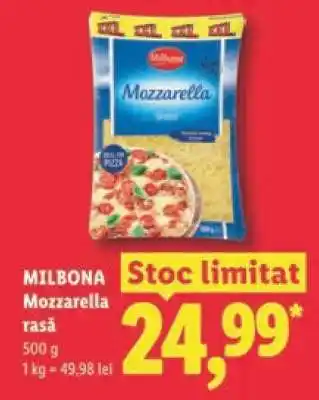 Lidl MILBONA Mozzarella rasă Ofertă