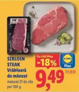 Lidl Sirloin Steak Ofertă