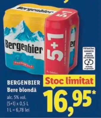 Lidl BERGENBIER Bere blondă Ofertă