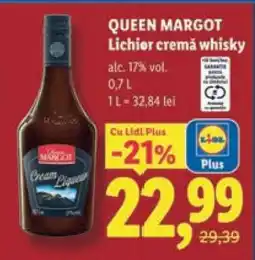 Lidl QUEEN MARGOT Lichior cremă whisky Ofertă