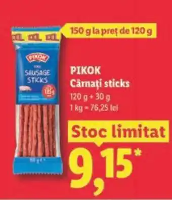 Lidl Pikok Cârnați Sticks Ofertă