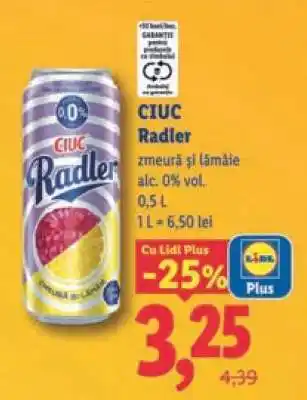 Lidl CIUC RADLER Ofertă