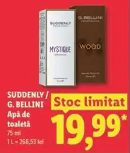 Lidl SUDDENLY / G. BELLINI Apă de toaletă Ofertă