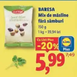 Lidl BARESA Mix de măsline, fără sâmburi Ofertă