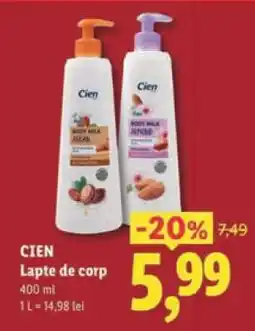 Lidl Cien Lapte de corp Ofertă