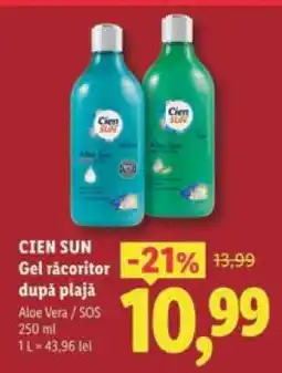 Lidl CIEN SUN Gel răcoritor după plajă Ofertă