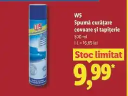 Lidl W5 Spumă curățare covoare și tapițerie Ofertă