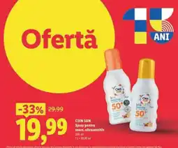 Lidl CIEN SUN Ofertă