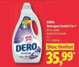 Lidl DERO Detergent Lichid 2 în 1 Ofertă