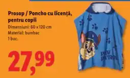 Lidl Prosop / Poncho cu licență, pentru copii Ofertă