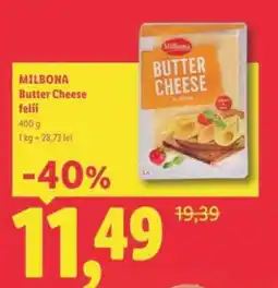Lidl MILBONA Butter Cheese felii Ofertă