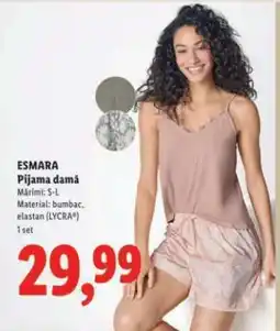 Lidl Esmara Pijama damă Ofertă