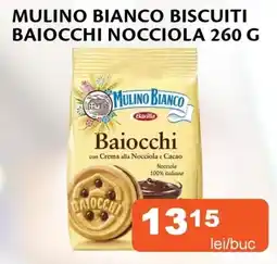 Unicarm Mulino bianco biscuiti baiocchi nocciola Ofertă
