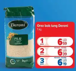 Carrefour Orez bob lung Deroni 1 kg Ofertă