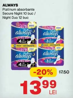 Annabella ALWAYS Platinum absorbante Ofertă