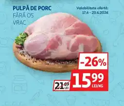 Auchan PULPÅ DE PORC Ofertă