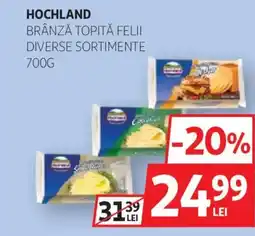 Auchan HOCHLAND BRÂNZĂ TOPITĂ FELII Ofertă