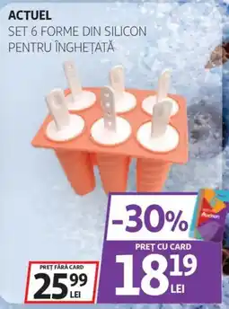 Auchan ACTUEL SET 6 FORME DIN SILICON Ofertă