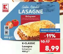 Kaufland K-CLASSIC Lasagna bolognese Ofertă