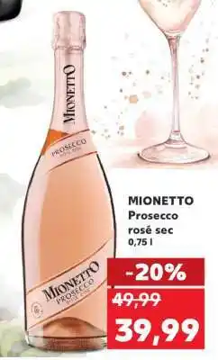 Kaufland Mionetto Prosecco rosé sec Ofertă