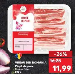 Kaufland Piept de porc fără os feliat Ofertă
