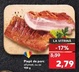 Kaufland Piept de porc afumat, cu os Ofertă