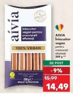 Kaufland AIVIA Înlocuitor vegan pentru crenvurști afumați 200 g Ofertă