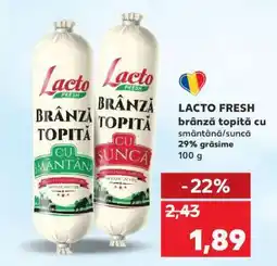 Kaufland LACTO FRESH brânză topită cu smântână / șuncă Ofertă