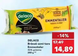 Kaufland DELACO Brânză semi-tare Emmentaler Ofertă
